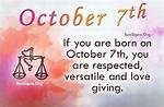 October 7 Famous Birthdays - Sunsigns. Org