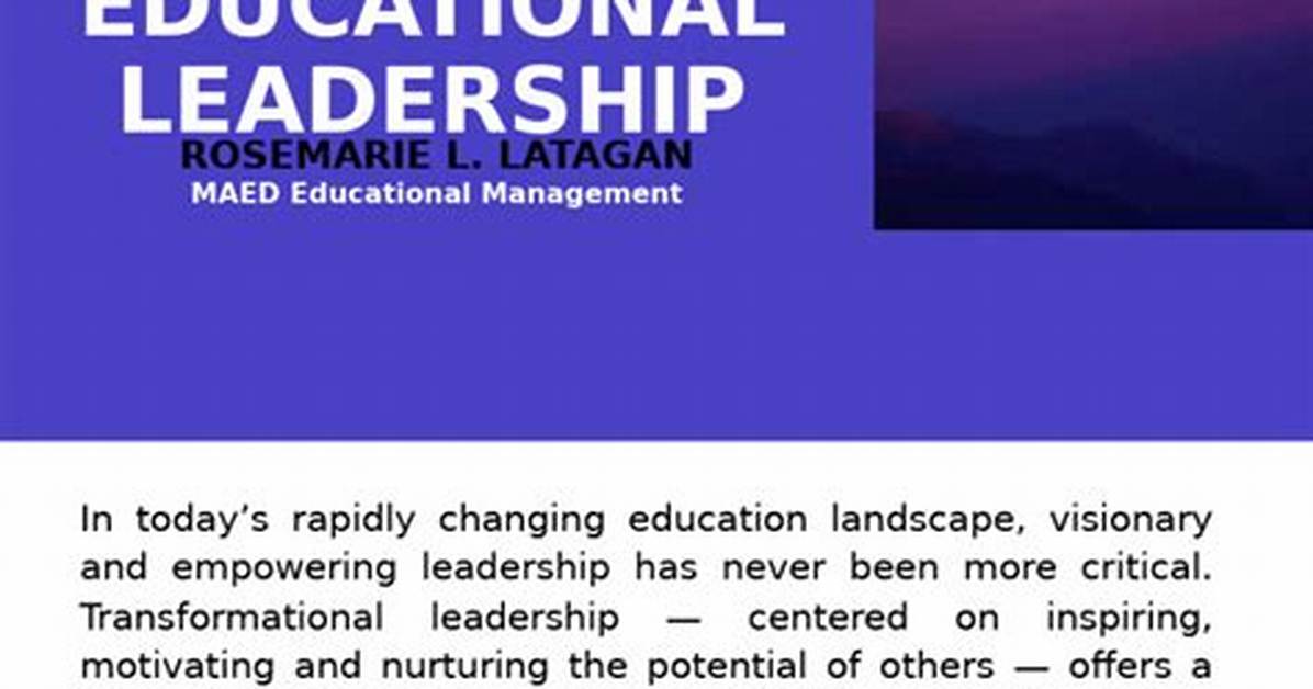 Transformative Leadership and Educational Innovations